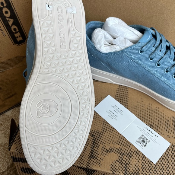 BN Coach Sneaker In Signature Jacquard CAP74 MEN'S US 9.5 BLUEBELL New - Picture 9 of 16